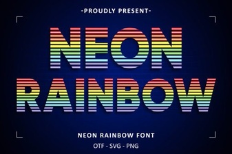 Craft Your Own Neon Rainbow Font Design Guide