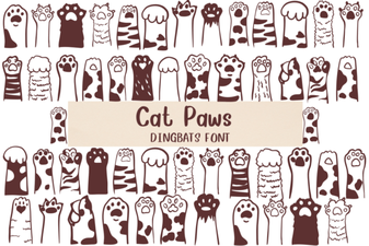 Designing with the Cat Paws Font Family