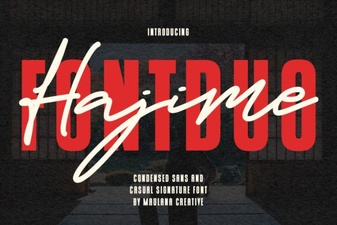 Hajime Font Duo: a Designer's Dual-Toolkit