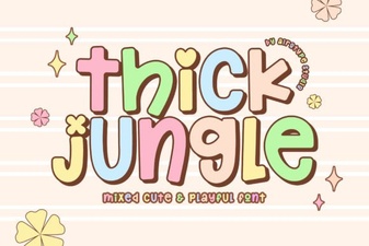 Thick Jungle Fonts for Bold Design Projects