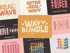 Designing with Modern Wavy Stacked Typography