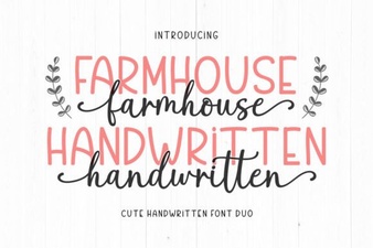 Handwritten Farmhouse Fonts for Authentic Projects