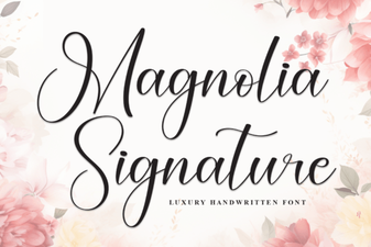 Magnolia Signature Font Design & Download