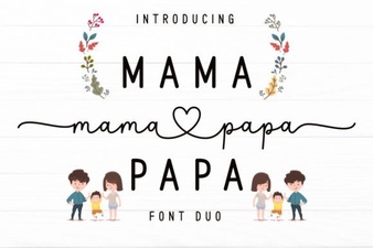 Mama Papa Duo: Creative Font Pairings for Design Projects