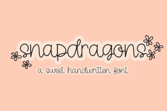 Creative Font Design with Snapdragons